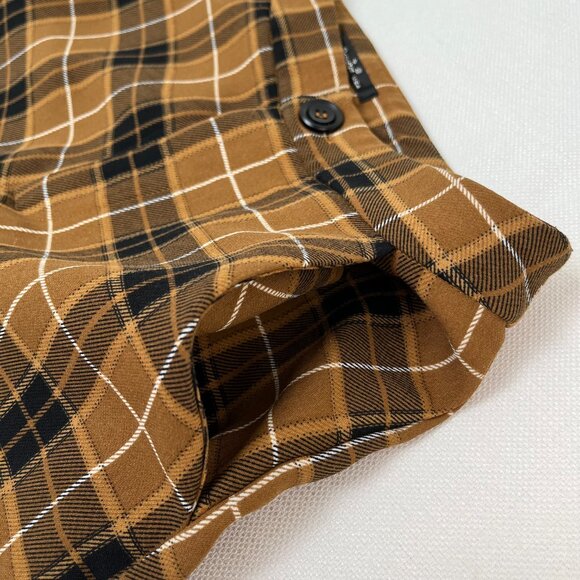 Papaya Vintage Style Clueless Mustard Plaid Two Piece Cropped Jacket & Pants M - Picture 10 of 16